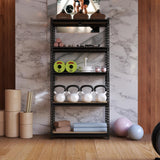 ZEUKMXOO 2400LBS Heavy Duty Shelves for Garage, 35.55''×16''×72'' Storage Shelves, Shelving Units Free Standing, Storage Racks and Shelving, Shelves Organizer ZEUKMXOO