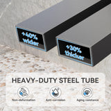 Kurapika 12x22 FT Metal Carport with Reinforced Base Outdoor Heavy Duty Car Port with Galvanized Steel Roof, Garage Car Shelter, Multi-Purpose Carports for Car, Truck and Boats Kurapika