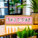 CUSTOM STEWARD Personalized Wooden Photo Frame, Personalized Custom Letter Collage Photo Frame with Name, Best Gift for Dad, Mom and Family,Desk or Wall Photo Collage Frame CUSTOM STEWARD