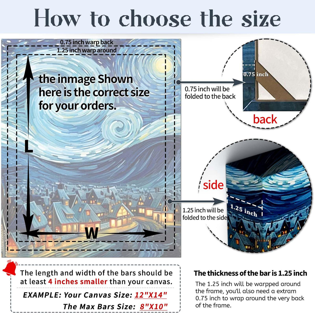 VYPEROCK Canvas Stretcher Bars 24x36 Inch Frame Kit, Available in 25+ size Wood Stretcher Bars for Home and Office, Gallery Wrap Wall Arts Supply for Oil Painting, Poster, Picture & Paint by Numbers VYPEROCK