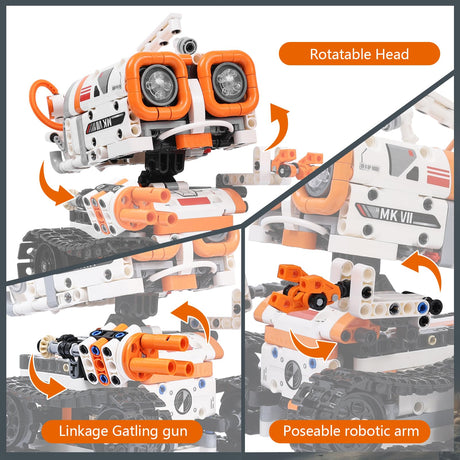 Kyanio STEM Robotics Kits for Kids Ages 8-12 8-14 Year Old, 3 in 1 Remote/APP Control & Programming Robot Building Set, Toy Coding Science Projects, Birthday Gift Ideas for 8 9 10 11 12+ Boys & Girls Kyanio