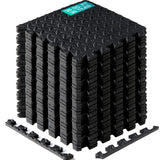 Yes4All Interlocking Exercise Foam Mats with Border – Interlocking Floor Mats for Gym Equipment – Eva Interlocking Floor Tiles - 36 Square Feet (36 Tiles) - Black Yes4All