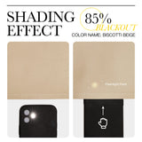 NICETOWN Room Darkening Window Shade and Blind - (Biscotti Beige Color) Light Reducing & Privacy Protection Blackout Short Curtain/Drape/Drapery for Kid's Bedroom, 52x63 inches, 1 Piece NICETOWN