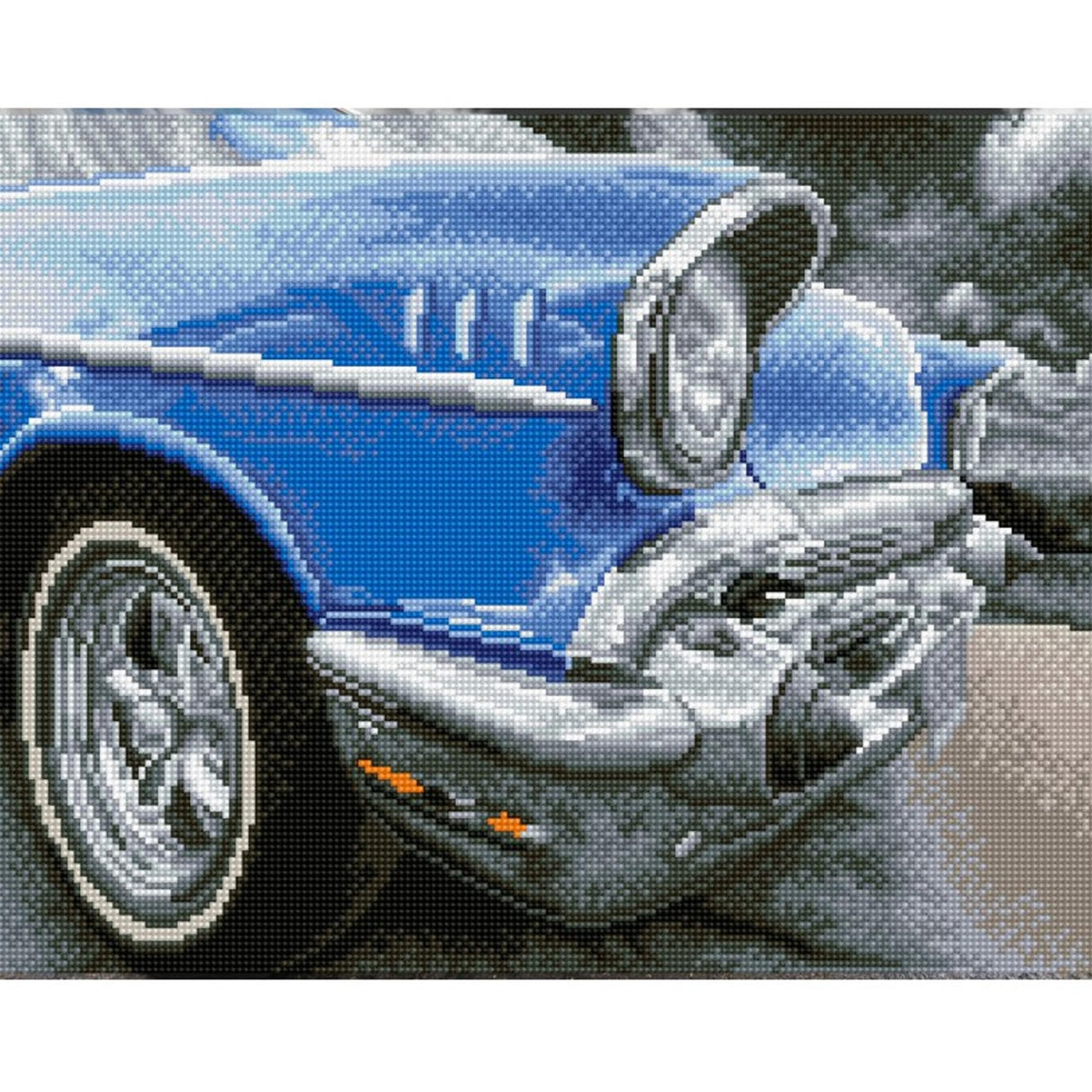 DIAMOND DOTZ 50's Classic Car Diamond Painting Kits for Adults - Diamond Art Kits a Relaxing Creative Craft Kit with Dotz Gems 17.9"x14" DIAMOND DOTZ