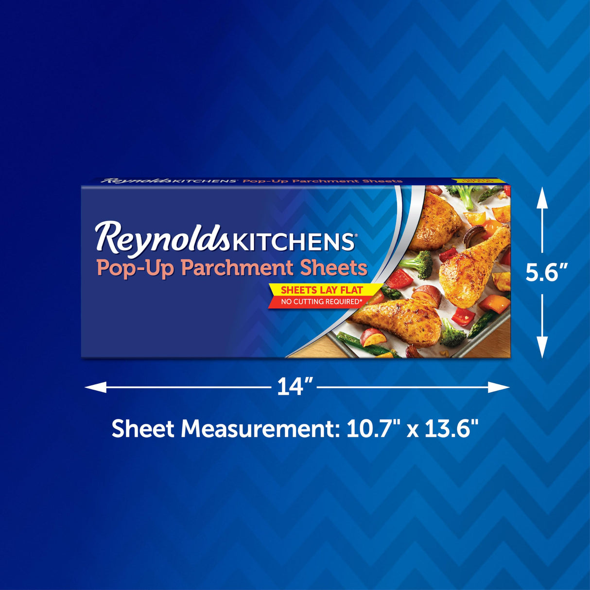 Reynolds Kitchens Pop-Up Parchment Paper Sheets, 10.7x13.6 Inch, 30 Sheets Reynolds