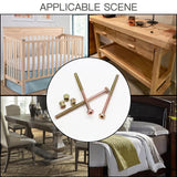 Coufce 10Pcs M6 x 100mm Bunk Bed Bolts,Hex Drive Socket Cap Furniture Bolts Barrel Nuts Set for Headboard, Bed Frame,Furniture (Zinc Plated) Coufce