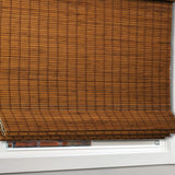 CHICOLOGY Top Down Bottom Up Cordless Bamboo Blinds, Bamboo Blinds, Roman Window Shade, Window Shade Roman, Patio Blinds and Shades, Porch Shades Outdoor Roll Up, Frost, 35" W X 64" H CHICOLOGY