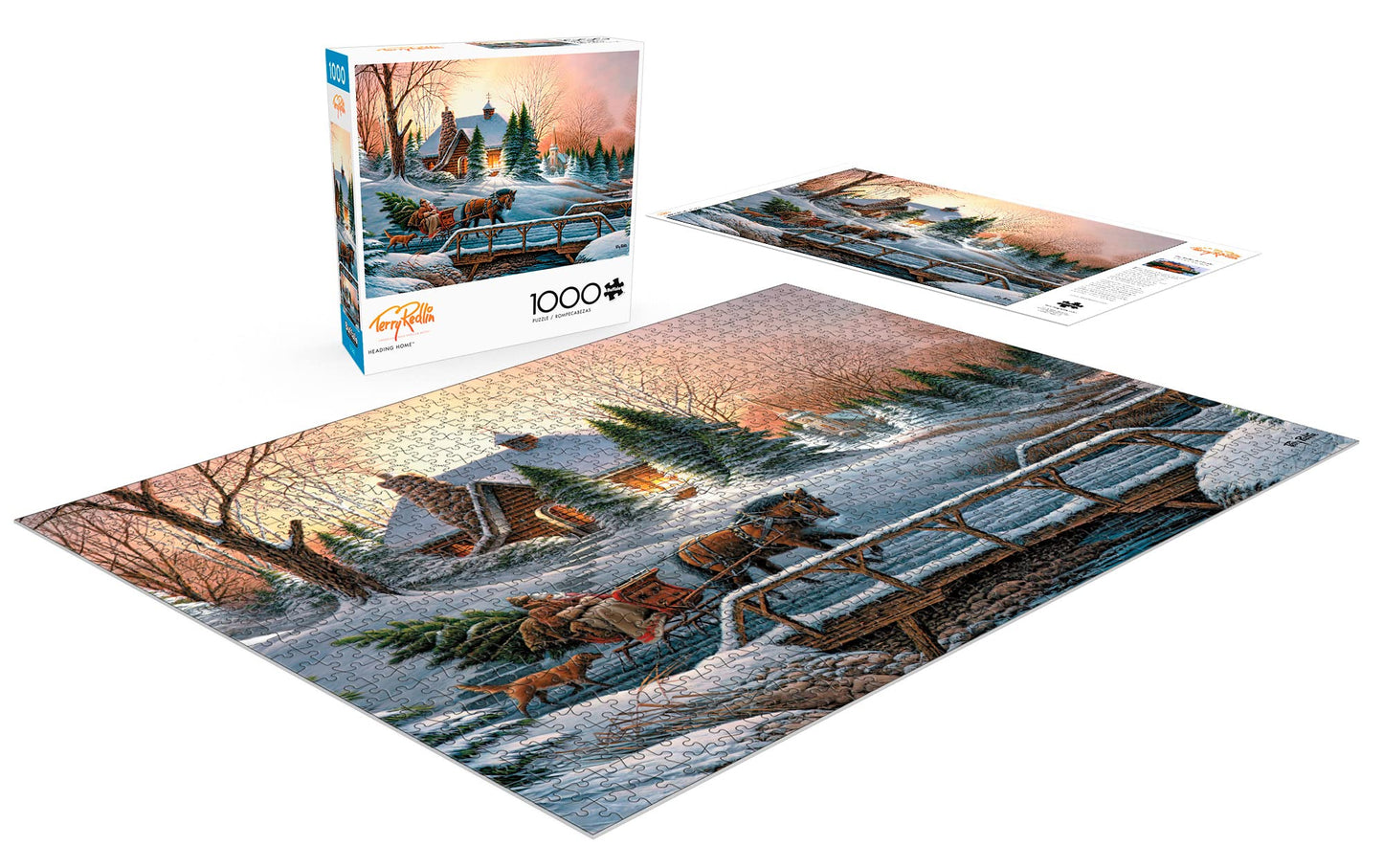 Buffalo Games - Terry Redlin - Heading Home - 1000 Piece Jigsaw Puzzle for Adults Challenging Puzzle Perfect for Game Nights - Finished Puzzle Size is 26.75 x 19.75