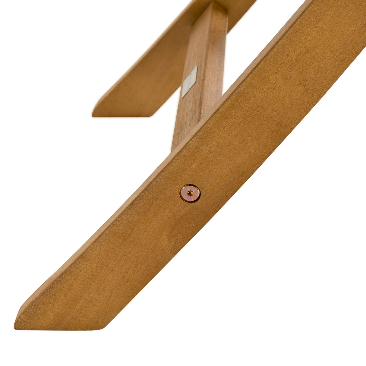 SAFAVIEH Outdoor Collection Chante Teak 35.4" Round Table 5 Piece Dining Set SAFAVIEH