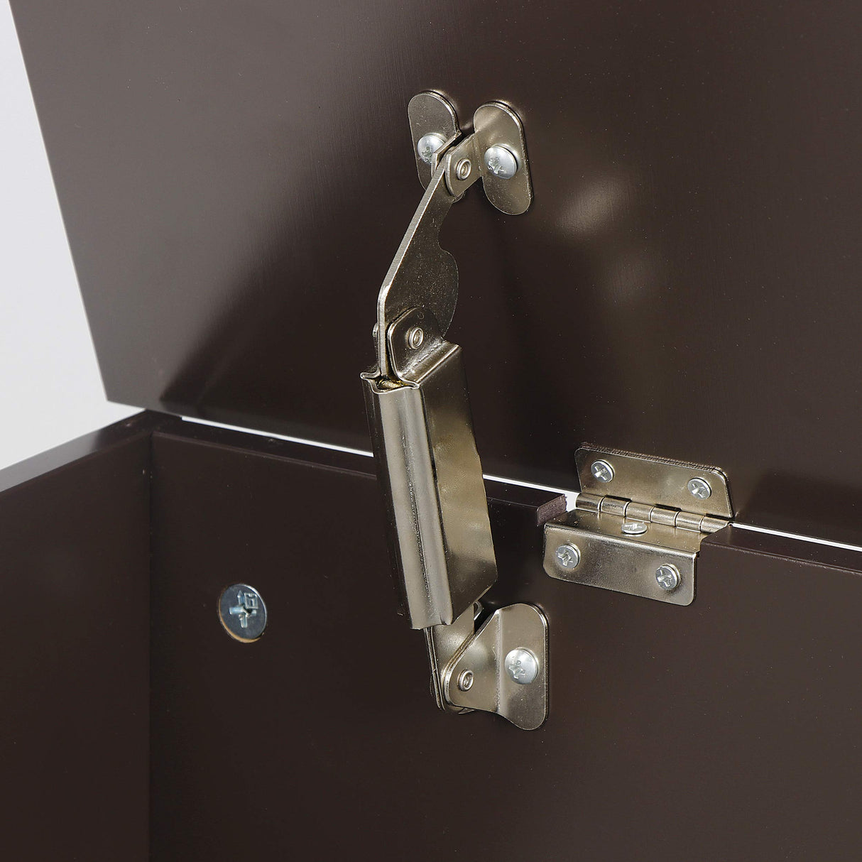 Saicool 30 Inch Wooden Storage Chest, Storage Trunk w/2 Safety Hinges,Storage Bench,Modern Lift Top Chest Box Organizer for Entryway,Living Room, Bedroom,Brown Saicool