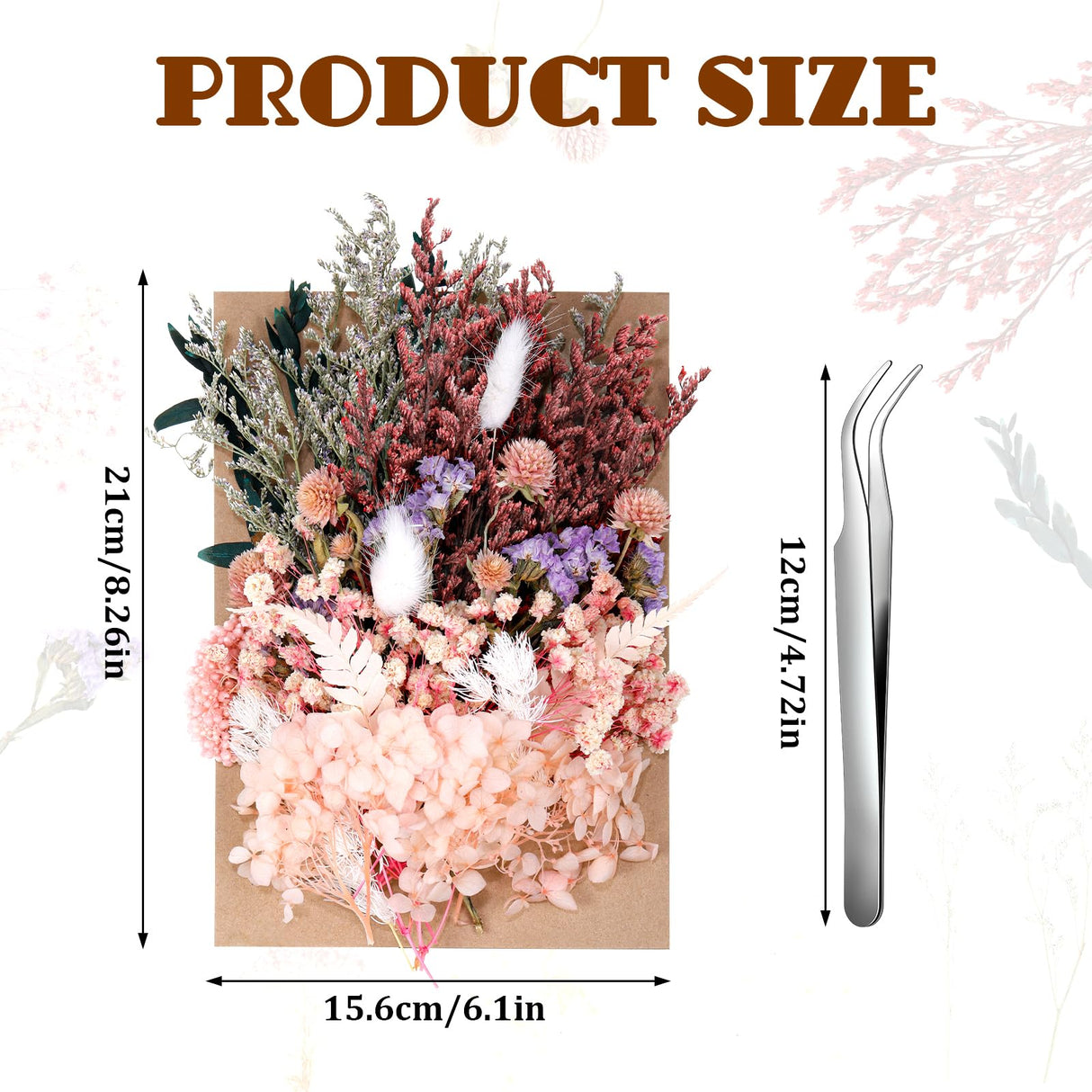 Real Dried Flowers, Natural Dry Flowers Mixed Natural Pressed Flowers Flores Secas Dried Florals for Crafts,Resin,Candle Making (Multicolor 2) auroray