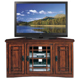 Leick Home Riley Holliday Mission Corner TV Stand with Storage, 46-Inch, Oak Leick Home