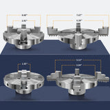 NNBWKIXI 6 Inch Wood Lathe Chuck Set 4 Jaws Self-Centering Lathe Chucks Thread 1 x 8TPI Lathe Chuck for Woodturning NNBWKIXI