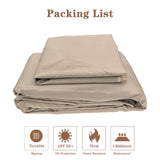 SCOCANOPY Replacement Cover Fit for 10X12 Ft Eagle Brooke Soft Top Gazebo Model A101007600, A101007603, A101007604,(Light Beige) SCOCANOPY