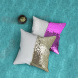 JYFLZQ Sublimation Sequin Pillow Case Blanks 16''x16'' - Set of 2 Lavender Reversible Flip Sequin Pillow Cushion Covers, Personalized for Kids, Friends, Mom JYFLZQ