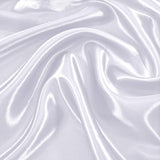 VACVELT 12 Pack White Satin Napkins 12x12 Inch Wedding Napkins, Scalloped Elegant Dinner Napkins Square Table Napkins Decor, Silky Satin Cloth Napkins for Restaurant Banquet Graduation Party VACVELT