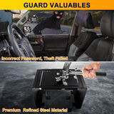 BESTAOO Center Console Gun Safe for Armrest Console Gun Vault Lock Security Storage Organizer Box Compatible with 2024 2025 Toyota Tacoma Car Safety Security Anti-Theft 3-Digit Locking Device Black BESTAOO