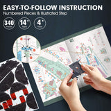 3D Puzzles for Adults Home Decor Pirate Ship Gifts for Men Women Model Kits Brain Teaser Puzzles for Adults Teacher Gifts,Queen Anne's Revenge 340 Pcs CubicFun