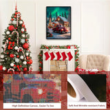 xackcme Red Truck Diamond Painting Kits for Adults, Christmas Diamond Art Kits for Adults, Round 5D Aurora Gem Art Kit for Adult DIY Crafts Kit Gift Home Wall Decor Gifts (16x12 inch) xackcme