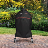 Kamado Joe Classic Joe Series 18-inch Ceramic Charcoal Grill and Smoker Durable Polyester Grill Cover with Adjustable Buckle in Black, Model KJ-GC23BWFS Kamado Joe
