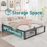 Yitong Angel 14 Inch Queen Bed Frame,3500 lbs Heavy Duty Metal Platform, Steel Slats Support/No Box Spring Needed/Noise Free/Non-Slip/Easy Assembly Yitong Angel