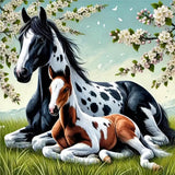 Axquilon Horse Diamond Art Kits for Adults - Diamond Painting Kits for Adults Beginner, DIY 5D Full Drill Horse Gem Art for Home Wall Decor 12x12 inch Axquilon