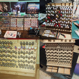 Craft Paint Storage-Modular Paint Organizer - Holds 74 Bottles of Paints, 14 Brushes, 2 Cabinets, and 6 Miniature Stands - Art Tool Storage Rack for Miniature Paint Set Sokipa