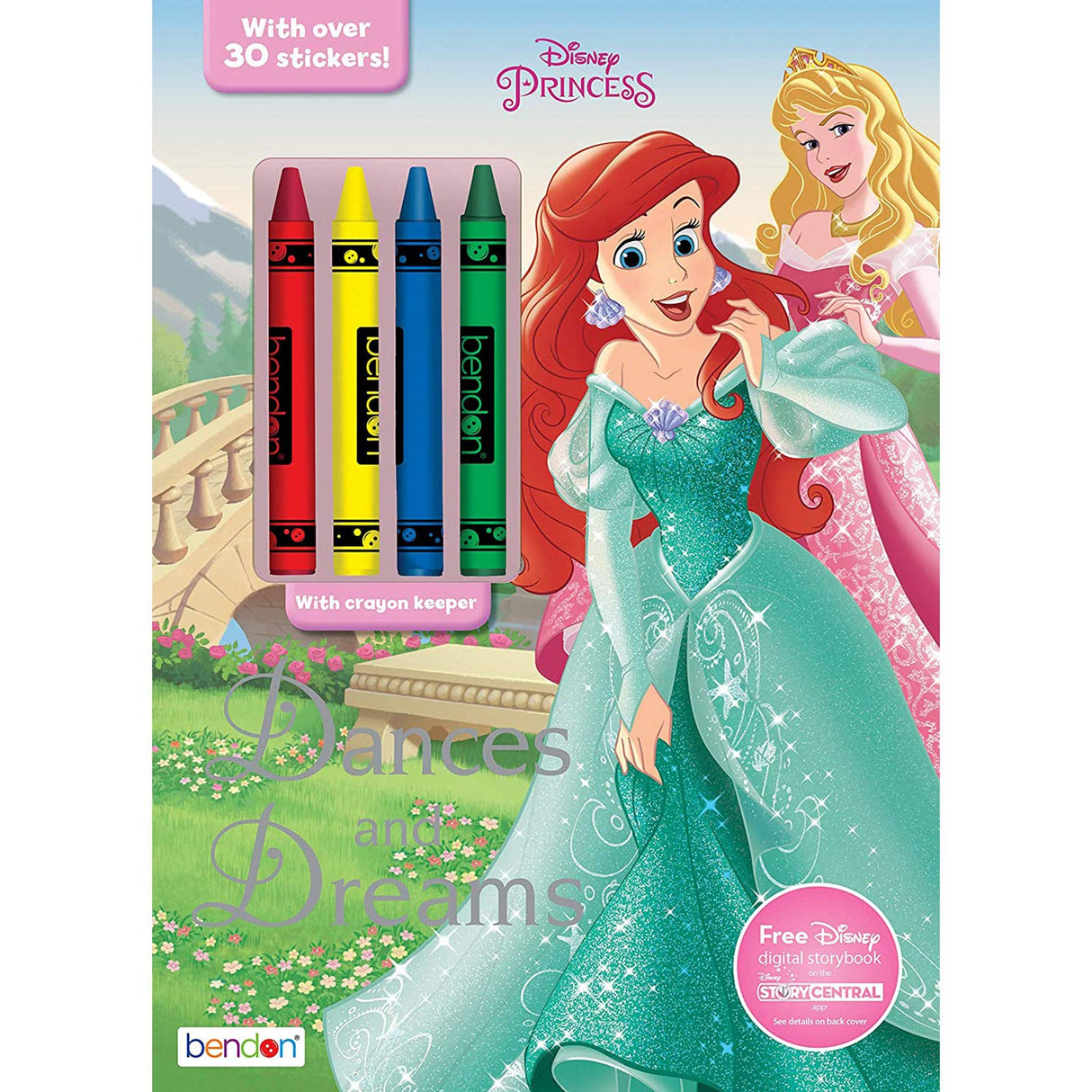 Disney Princess 48-Page Coloring & Activity Book with 4 Crayons, 44048 Bendon Disney Princess
