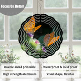 WindMage 8 Pack 8inch Sublimation Wind Spinner Blanks 3D Aluminum Metal Wind Sculpture Kinetic Spinners for Yard and Garden Indoor Art Ornaments Hanging Decoration (Classics) WindMage