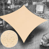 Royal Shade 14' x 14' Beige Square Waterproof Sun Shade Sail Canopy Awning, UPF50+ 98% UV Blockage & Water Resistant rsTADS14, Outdoor Backyard Patio Garden Carport (We Make Custom Size) Royal Shade