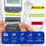 Brother P-Touch, PTH110, Easy Portable Monochrome Label Maker, Lightweight, Qwerty Keyboard, One-Touch Keys, White Brother