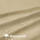 OutdoorLines Waterproof Indoor Outdoor Curtains for Patio-Privacy Sun Blocking Grommet Curtain Panel Weatherproof, UV Resistant Curtains for Gazebo, Front Porch, Pergola Beige 52W x 84L Inch 1 Piece OutdoorLines