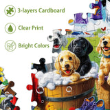 PICKFORU Dog Puzzles for Adults 1000 Pieces, Funny Animals Jigsaw Puzzles Golden Retriever, Difficult Puppy Puzzle as Wall Decor PICKFORU