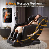 Massage chair full body, Zero Gravity Massage Chair with 10 Fixed Rollers, Shiatsu Massage Recliner Chair 2025, 6 Auto Mode, Airbags, Heating, Touch Screen Controller, Pain Relief Deep Tissue LetvbRFxy
