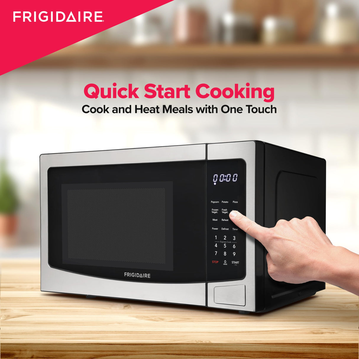 FRIGIDAIRE Stainless Steel Microwave Oven, Multi Function, Programmable, 1.1 Cu Ft 1000-Watt Frigidaire