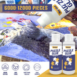 Nariolar Puzzle Glue Clear 2 * 8 Oz (2 * 240ml) with Applicator, Jigsaw Puzzle Glue for 6000/10000/12000 Pieces, Framing Puzzles, Quick Drying Nariolar