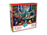 Buffalo Games - Brigid Ashwood - Quarantine Cats - 750 Piece Jigsaw Puzzle For Adults -Challenging Puzzle Perfect for Game Nights - Finished Size is 24.00 x 18.00 Buffalo Games