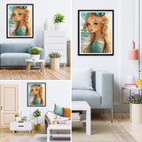 MXJSUA 5D Fairy Diamond Painting Kits, DIY Embroidery Diamond Art Painting Full Kit, Diamond Painting Kits Cross Stitch Painting for Adults Beginners 12x16 Inch MXJSUA