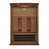 DYNAMIC SAUNAS Maxxus MX-M206-01 2-Person Full Spectrum Near Zero EMF (Under 2MG) FAR Infrared Sauna (Canadian Clear Red Cedar) Curb Side Delivery DYNAMIC SAUNAS