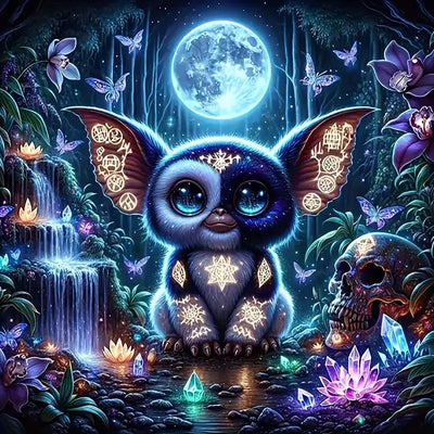 CHWGLFGG 5D Diamond Art Kits for Adults Beginners, Enchanted Forest Animal Diamond Painting Kits, DIY Full Round Drill Paint by Diamonds Dot Gem Art for Adults, Home Wall Decor 13.7X 13.7 Inch
