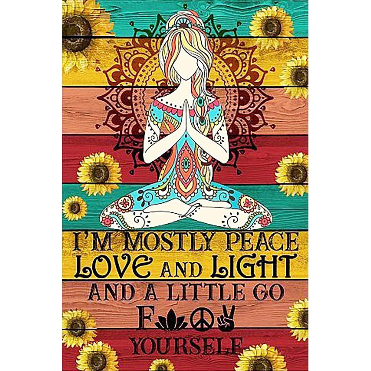 FORLAND Inspirational Diamond Painting Kits for Adults Beginners - 5D DIY Sunflower Full Drill Diamond Kits Painting Crafts for Home Wall Decor, Diamond Art Kits,12x16inch FORLAND