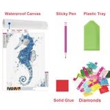 Seahorse Diamond Painting Kits for Adults, Ocean 5D Diamond Art Kits for Adults Kids Beginners Full Drill Diamond Dots Paintings with Diamonds Gem Art Kits for DIY Crafts (12 x 16 inch) APCGSM