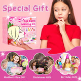 WhizToys DIY Lip Balm Making Kit Teen Girl Gifts Trendy Stuff Make Your Own Lip Gloss Set with Natural Beeswax, Shea Butter,Sweet Almond Oil,24 PCS Lip Blam Containers WhizToys