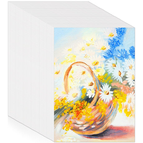 60 Sheets Watercolor Paper Bulk, 140 lb/300 GSM Cold Press Paper White Water Color Paper for Kids Child Students Adults Artists Watercolor Drawing Gift Cards(5 x 7 Inch) Prudiut