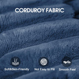 CKEASEAN 78.8" Corduroy Boneless Loveseat Couch with Removable Cushion, Cloud sectional Sofa, No Assembly Required, Compression Sofa in a Box, DlY Combination for Living Room (Blue) CKEASEAN