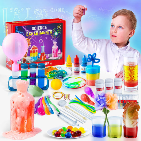 Science Kits for Kids - 50 Experiments Science Kit for Kids Age 6-12 Year Old, STEM Educational Science Toys Gifts for Girls Boys, Chemistry and Physics Set Toys for Boys Girls Osllate