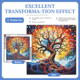 Camocin Diamond Art Kits for Adults Tree of Life, 5D Tree of Life Diamond Painting Kits for Adults Beginners, DIY Trees Full Round Dots Drill Gem Art Kit for Gift Home Wall Decor 14 x 14 Inch Camocin