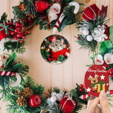 Sublimation Ceramic Ornaments, Round Porcelain Discs, Bulk Blanks for DIY Heat Press, Personalized Xmas Tree Ornament, White (4, Round) WTQR