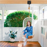 Punching Bag Hanger with Stainless Steel Chain 1000 LB Capacity Heavy Bag Beam Hanger Bracket 360° Swivel Boxing Bag Hanging kit Punching Bag Beam Mount Hooks for Muay Thai BeneLabel