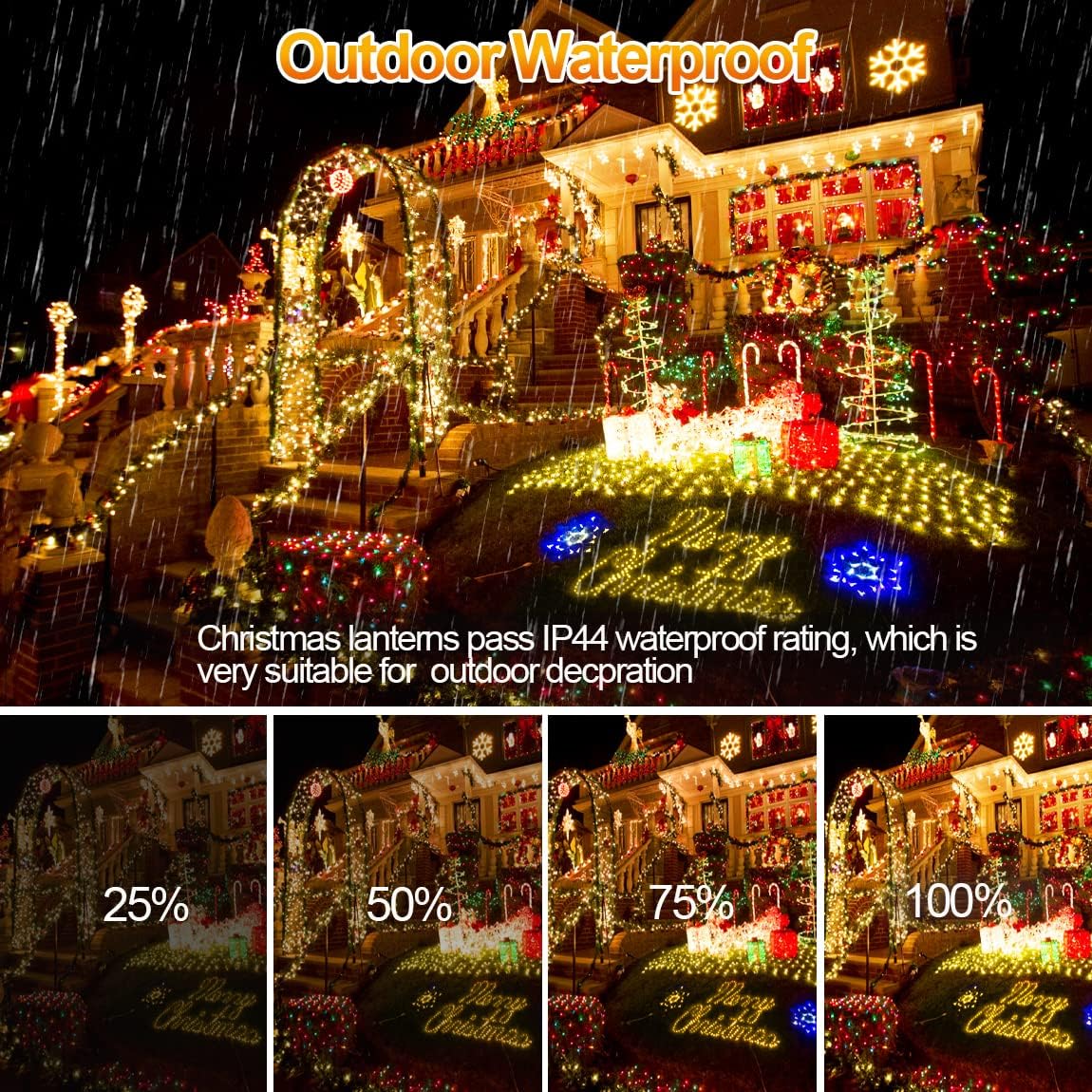 XURISEN 403FT Christmas Lights, 1000 LED Super Long String Lights 8 Modes & Memory Timer Plug in Twinkle Fairy Lights Decor for Home Xmas Party Wedding